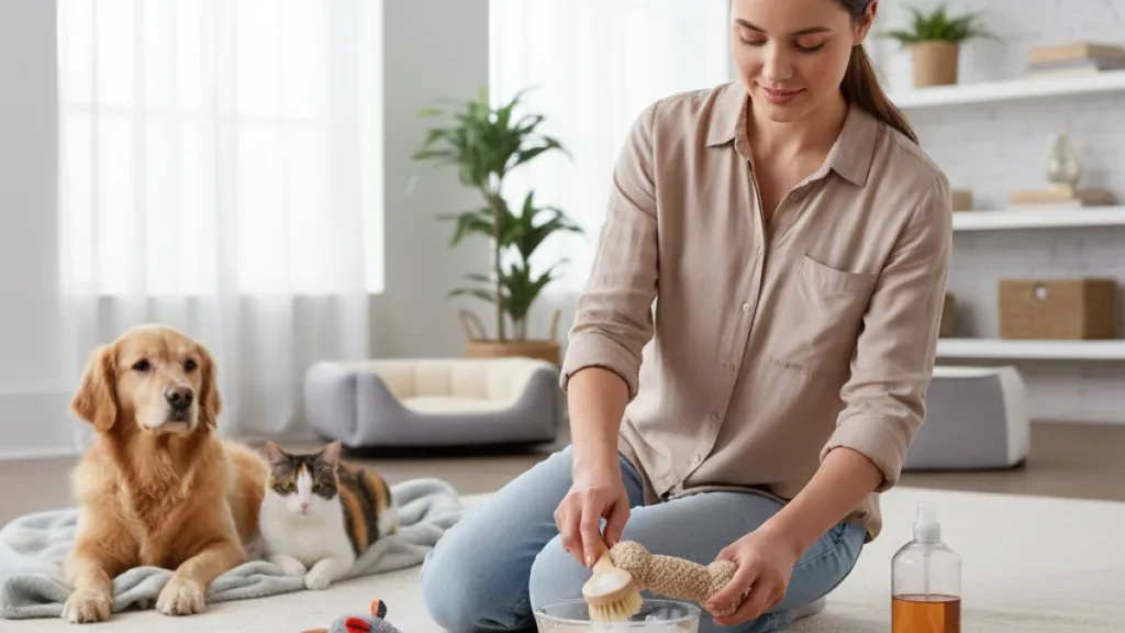 Come pulire giochi di cani e gatti in casa - Igienizzare